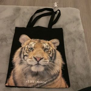 Black tiger tote bag brand new with tags